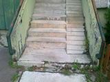 bejárati lépcső felújítás