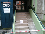 bejárati lépcső felújítás